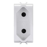 Korus - Israeli two-pin socket 16A standard glossy white